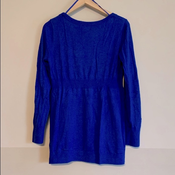 Maternity Light-weight Knit Empire Waist Sweater, Old Navy, size M, Blue - Picture 2 of 6